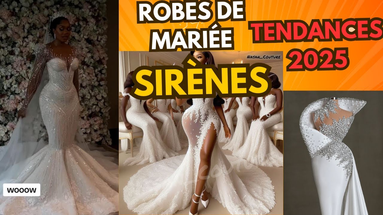 Robes de mariée sirènes tendances 2025