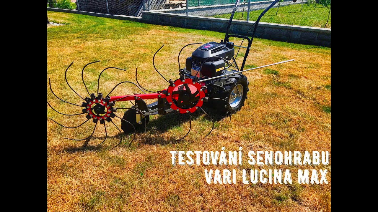 Test Senohrabu / Vari Lucina Max / obracení a skulování sena