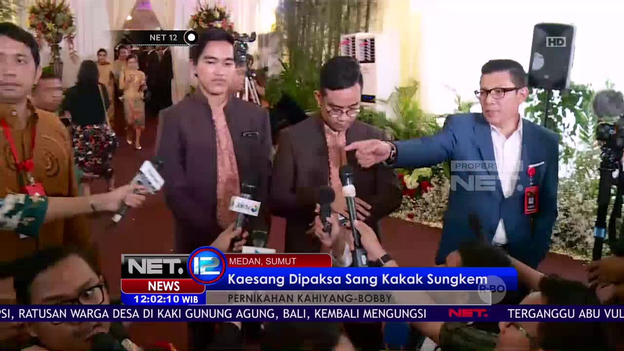 Kelakuan Lucu Kaesang di Pernikahan Kahiyang dan Bobby