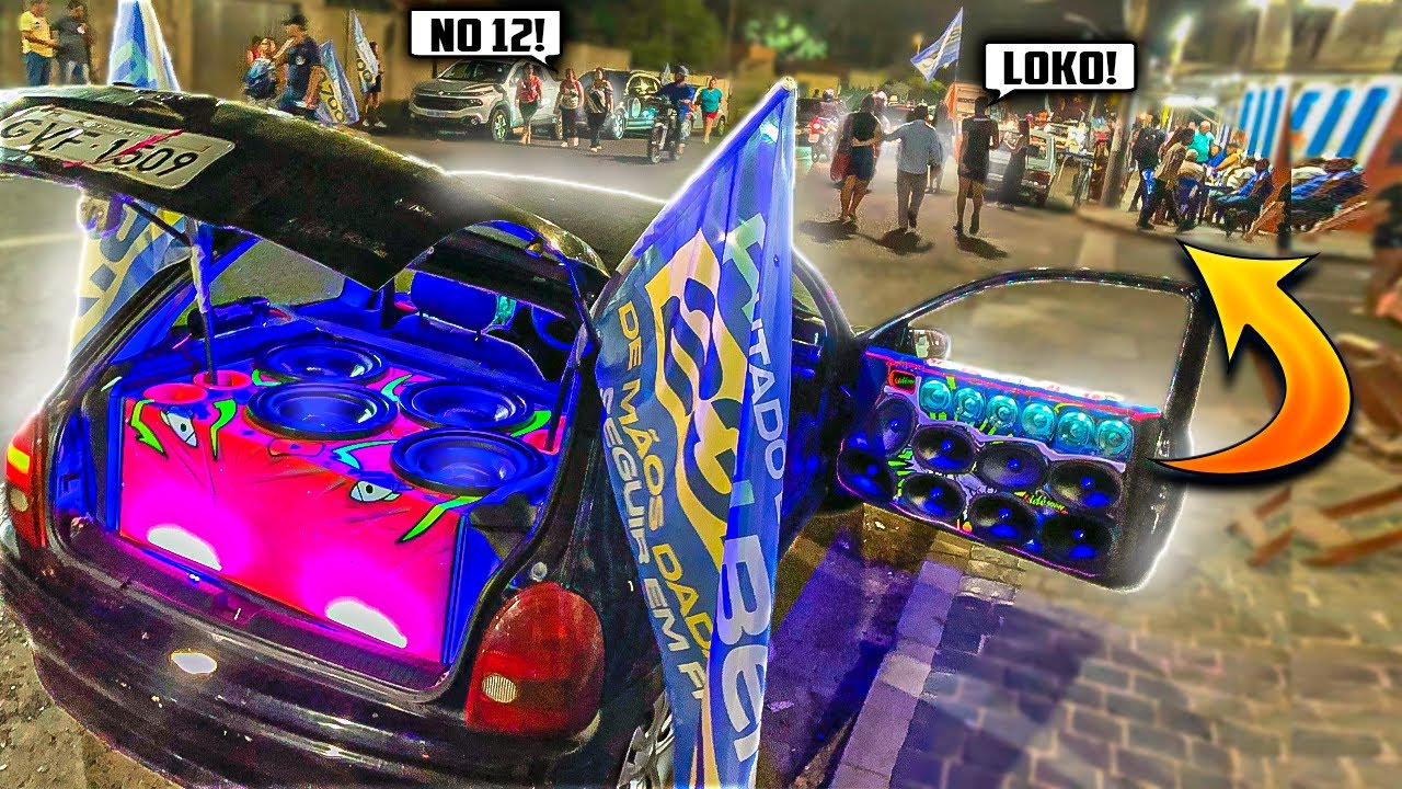 FUI Para o FLUXO NO MEIO DA CIDADE com VARIOS CARROS DE SOM !! *Carreata*