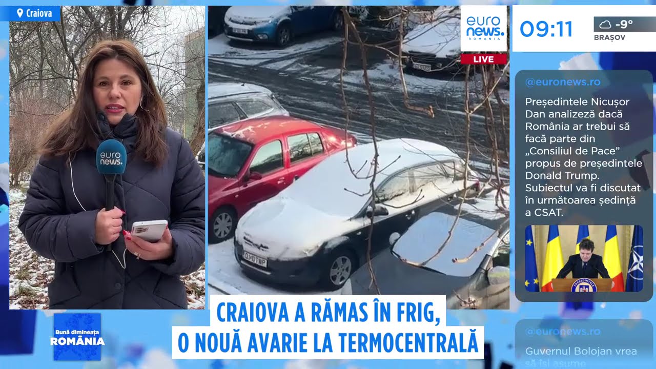 Craiova a rămas în frig, o nouă avarie la termocentrală
