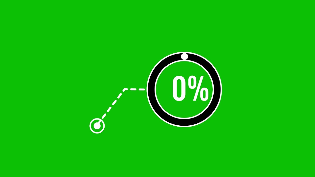 Unique callout percent 10%, 20%...100% green screen | Magic green screen