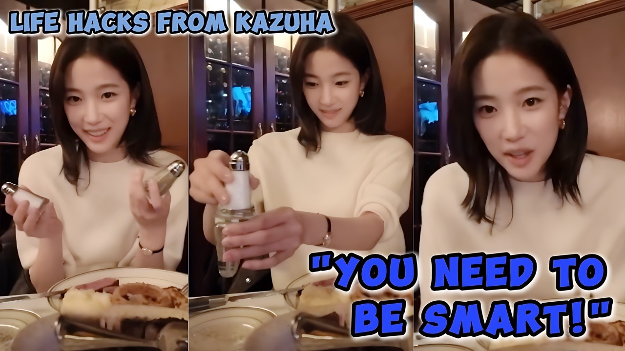 Kazuha surprised everyone again with one of her hidden talents 😍😂