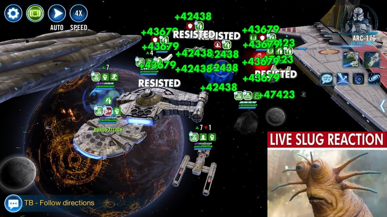 CG pls make B-Wing for Ackbar |Territory Battle SWGOH|