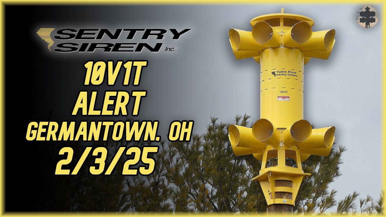 Sentry 10V1T Siren Test | Alert | Germantown, OH