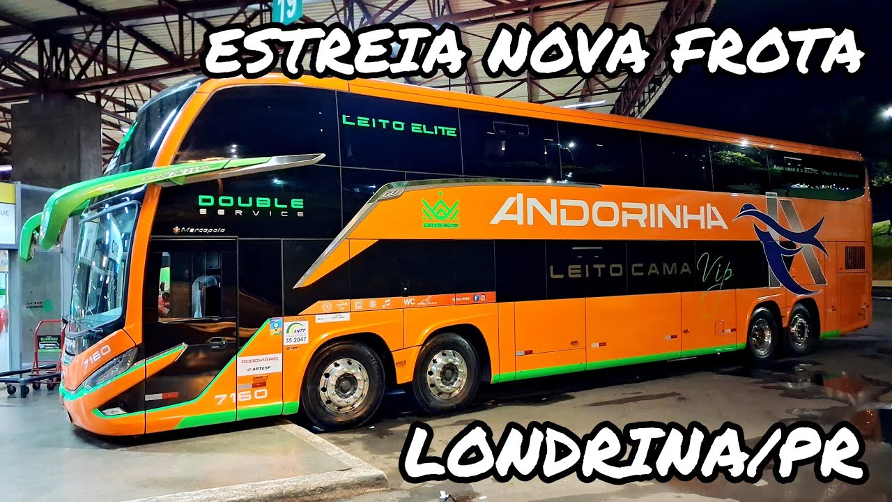 NOVO G8 1800DD (SCANIA) DA ANDORINHA NA RODOVIÁRIA DE LONDRINA/PR | MOVIMENTAÇÃO NOTURNA