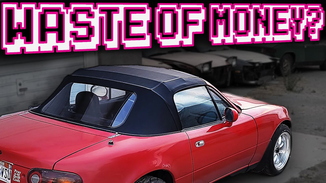 I installed the CHEAPEST Replacement Top on Amazon! | Cyberpunk Mazda Miata Build