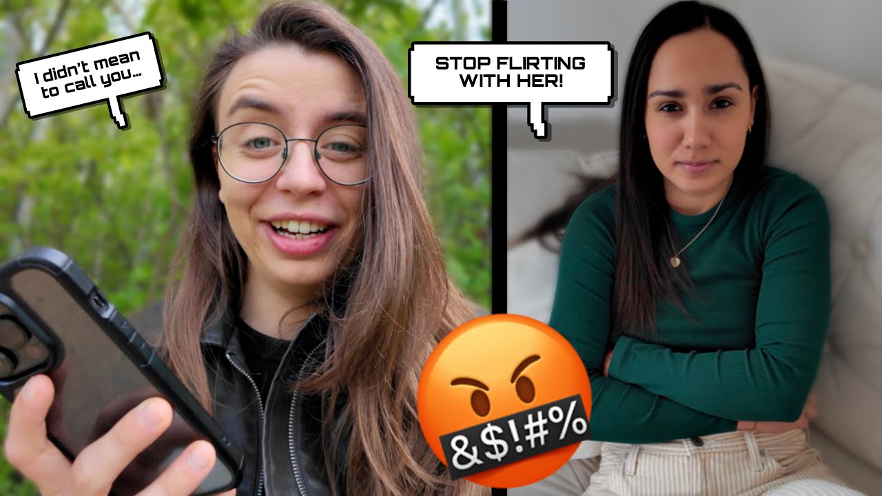 BUTT DIALLING MY WIFE WHILE FLIRTING WITH A COFFEE SHOP WORKER!