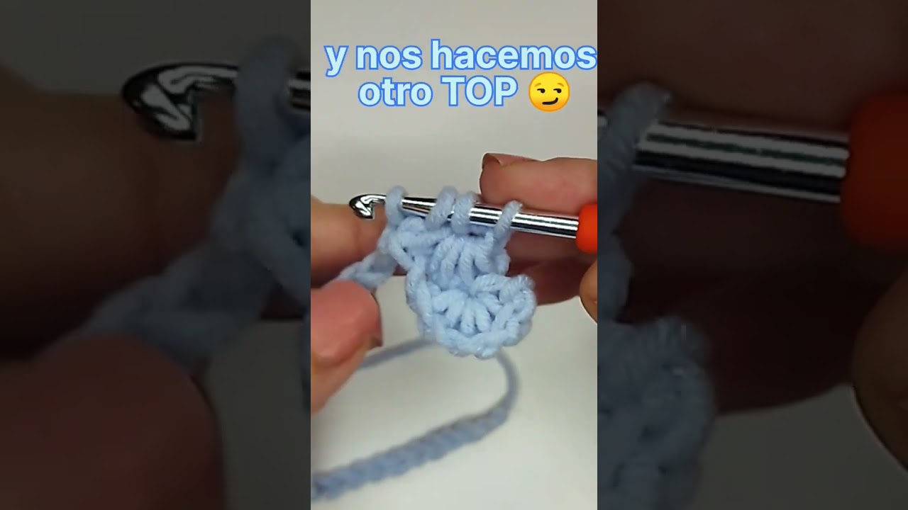 PUNTO ESTRELLA a CROCHET 😍⭐#crochet #shorts #short#ganchillo#tejido