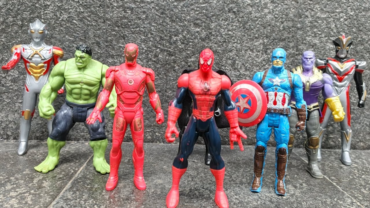 MARVEL ЧЕЛОВЕК-ПАУК, ХАЛК, ТАНОС, КАПИТАН АМЕРИКА, ЖЕЛЕЗНЫЙ ЧЕЛОВЕК, БЭТМЕН, УЛЬТРАМЕН