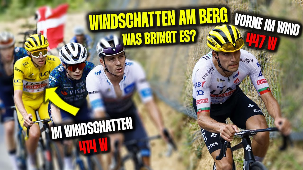 Wie viel bringt WINDSCHATTEN am BERG?! Pogacars Helfer analysiert