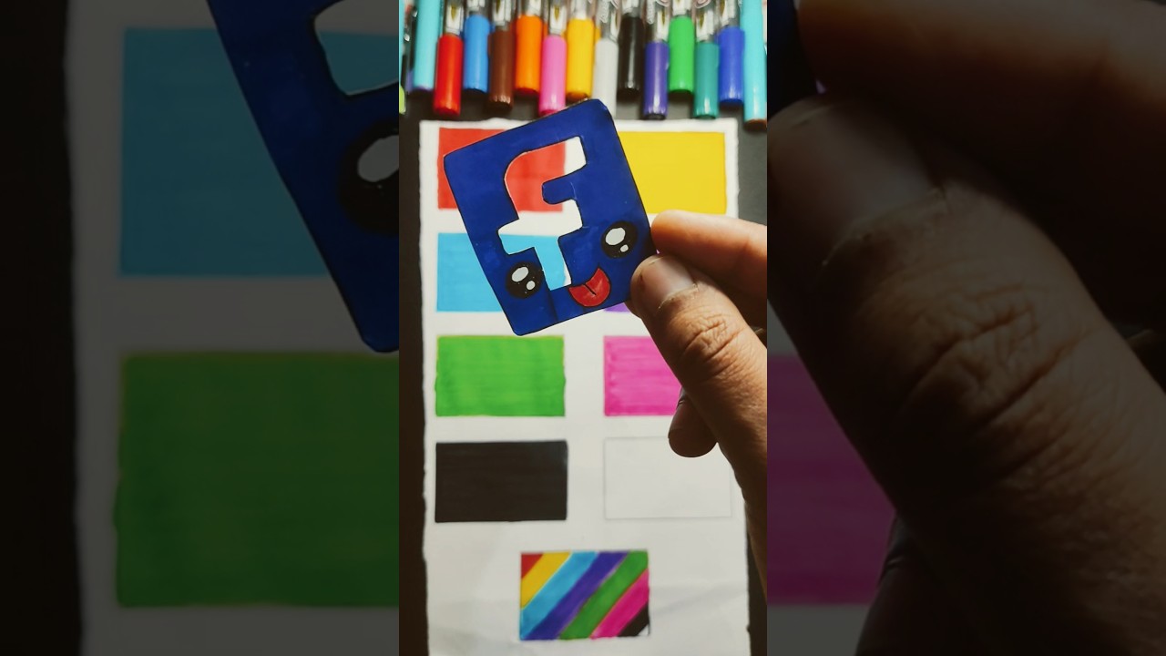 What's Your Favorite Facebook Color ? #shorts #art #colors #facebook #learnwithus &lrm;@learnwithus13