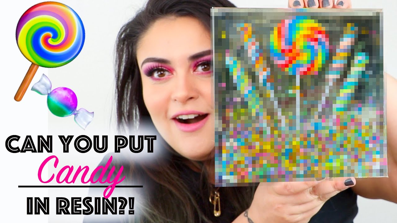 CAN YOU PUT CANDY IN RESIN?!  🍭🍬  New Series! Rainbow Lollipops & Sprinkles