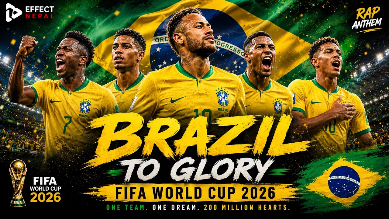 BRAZIL TO GLORY 🇧🇷  | FIFA World Cup 2026 Rap Anthem | Neymar Tribute | Football Song