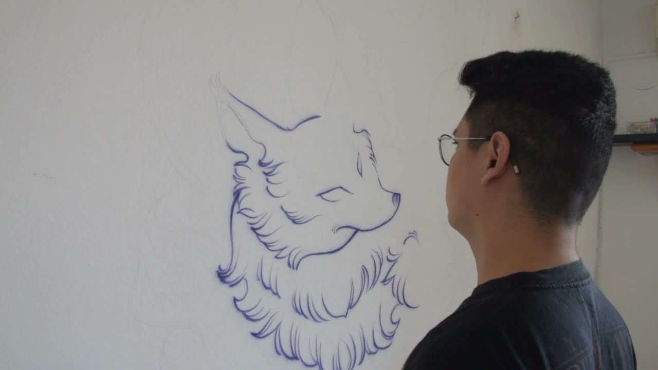 🤩 ✏️PINTANDO UN MURAL CON AEROGRAFO  ✏️❤️