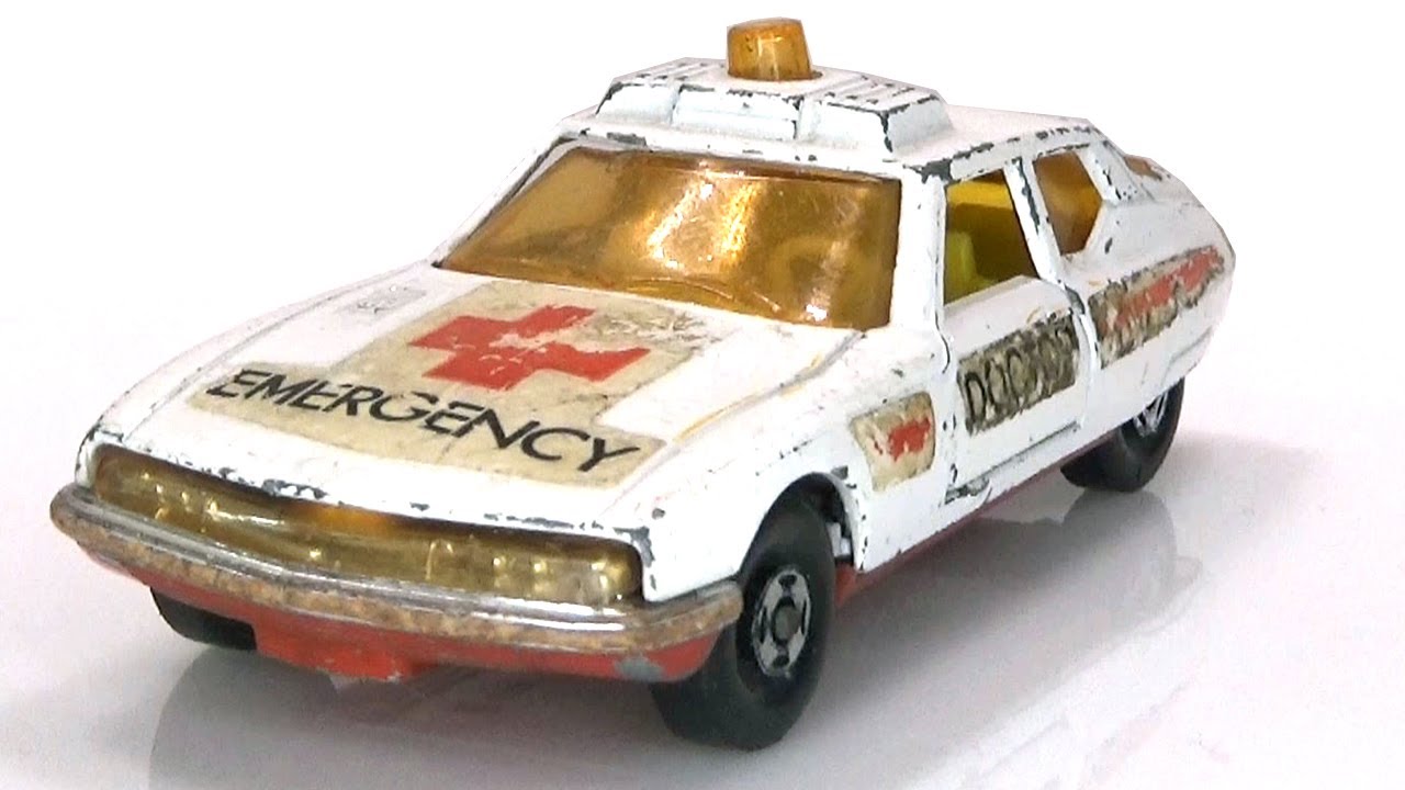 Реставрация Matchbox Citroen SM Coupé Doctor Emergency Speed ​​Kings №К-62.