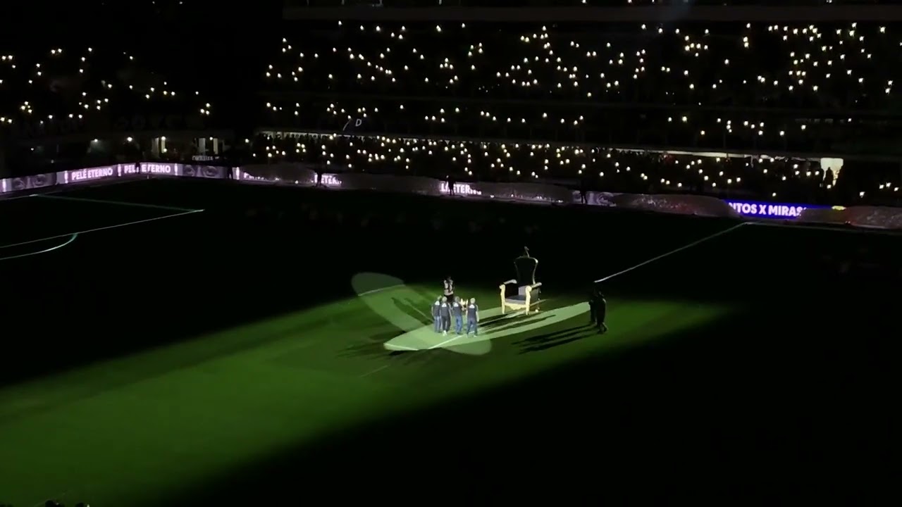 Homenagem do Santos ao Pelé na Vila Belmiro