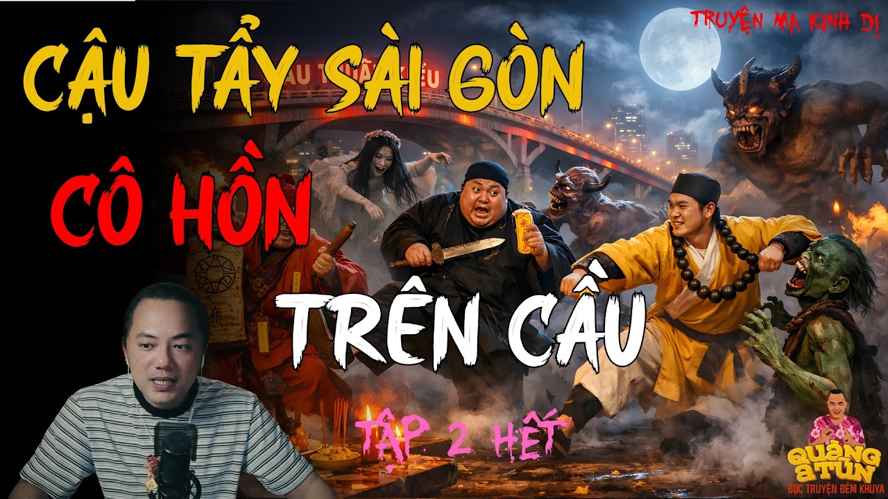 TRUYỆN MA HAY NHẤT : CẬU TẨY SÀI GÒN - CÔ HỒN TRÊN CẦU TẬP 2 HẾT | TRUYỆN MA CỦA QUÀNG A TŨN