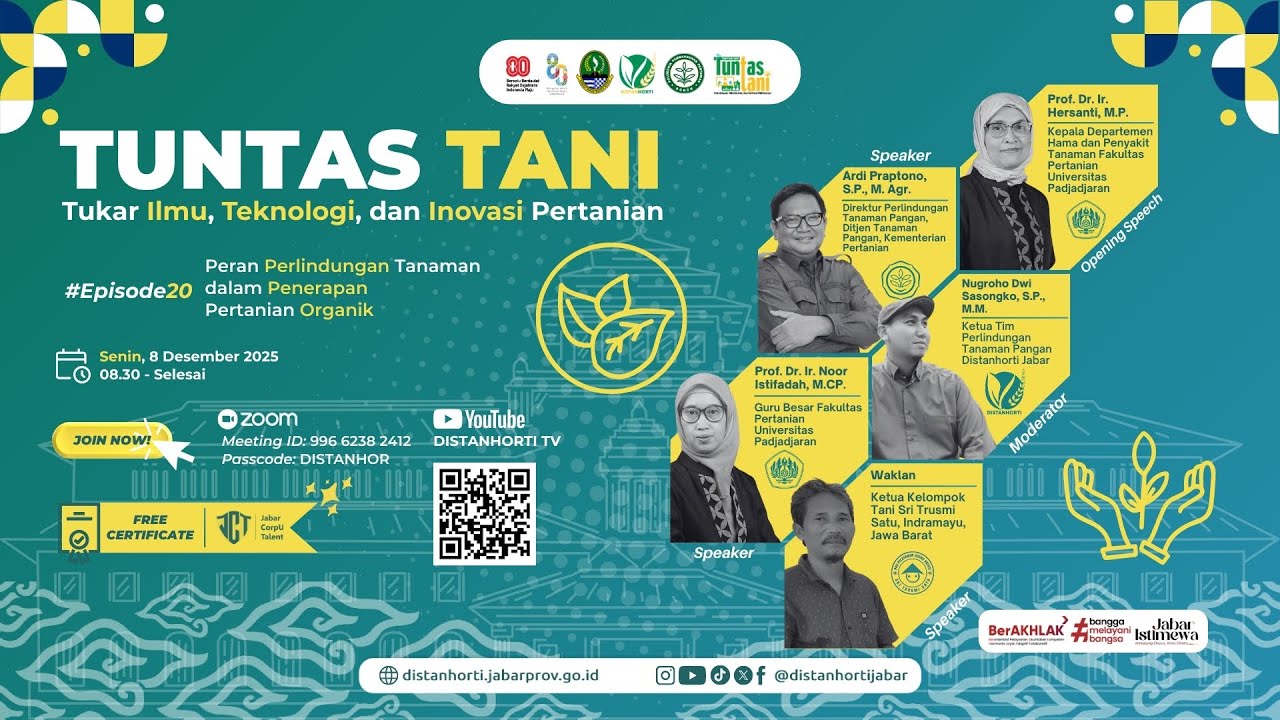 TUNTASTANI #EPISODE20 Peran Perlindungan Tanamandalam Penerapan Pertanian Organik