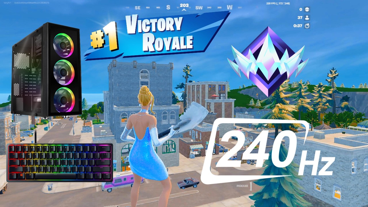 Fortnite Unreal Ranked Reload On PC | Keyboard & Mouse Gameplay | 240 FPS | 4K