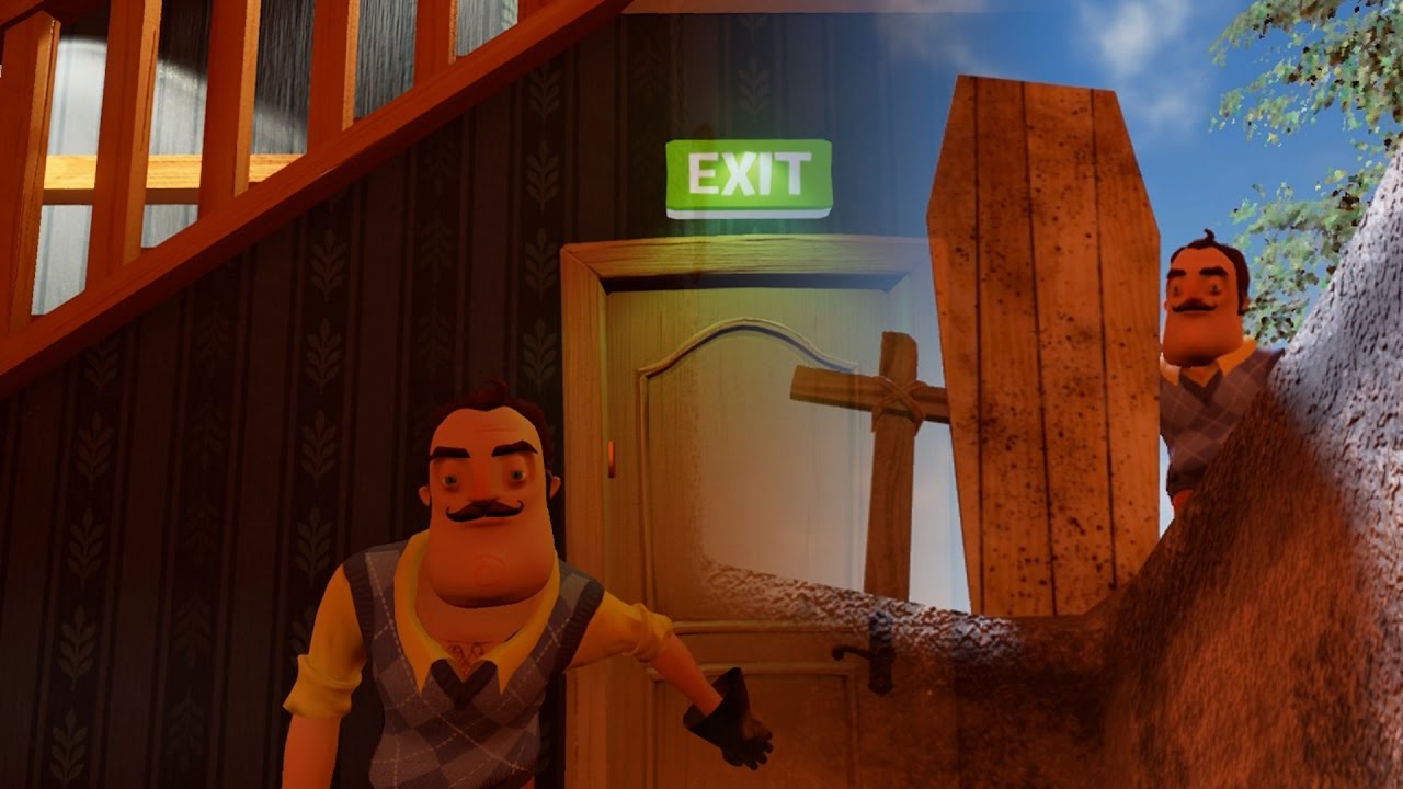 PAID THE ULTIMATE PRICE FOR GOING IN THE BASEMENT - Hello Neighbor (New Update Alpha 1 ENDING)