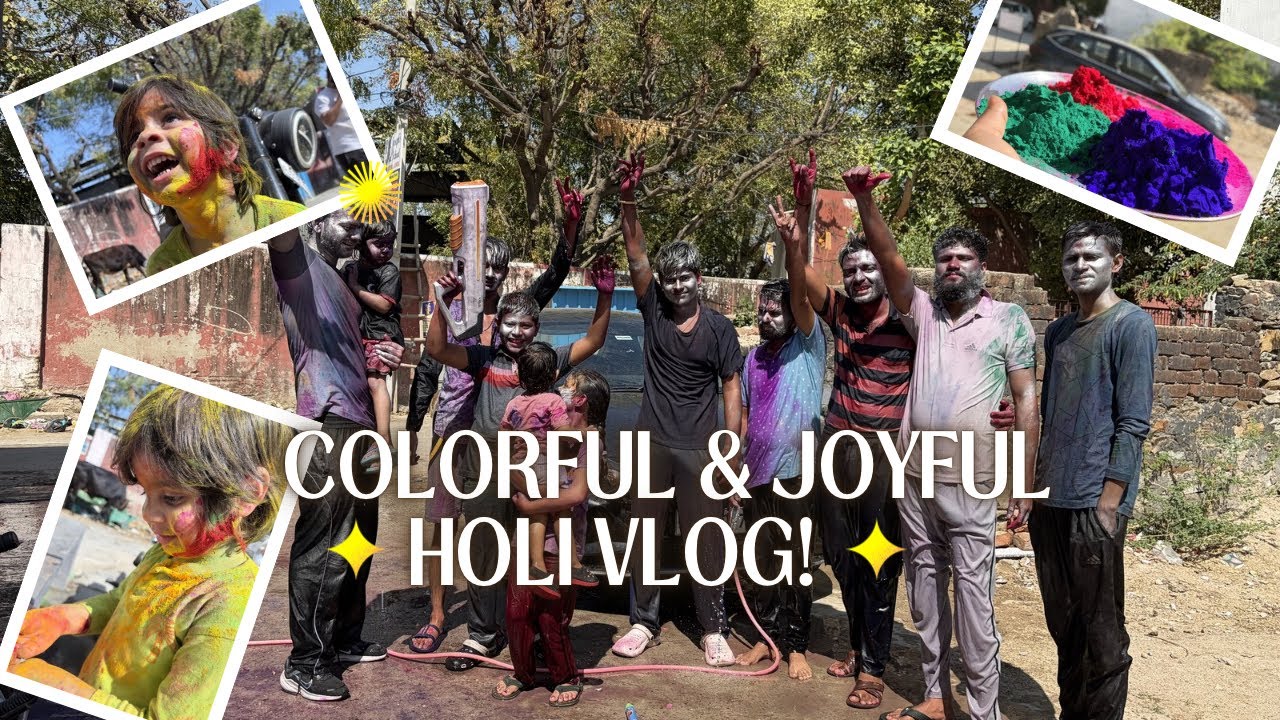 Ghar Par Manai Holi! 🌈✨|| Holi Vlog 2026: Home Edition 🏘️🎨Colorful Moments with Family 👨‍👩‍👧‍👦💖