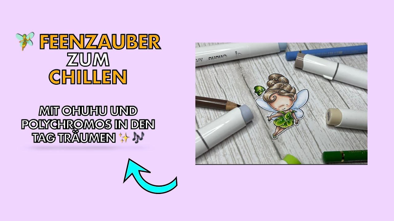 Coloring with Ohuhu & Polychromos I Impronte D'Autore Tinkerbell I only Music chill