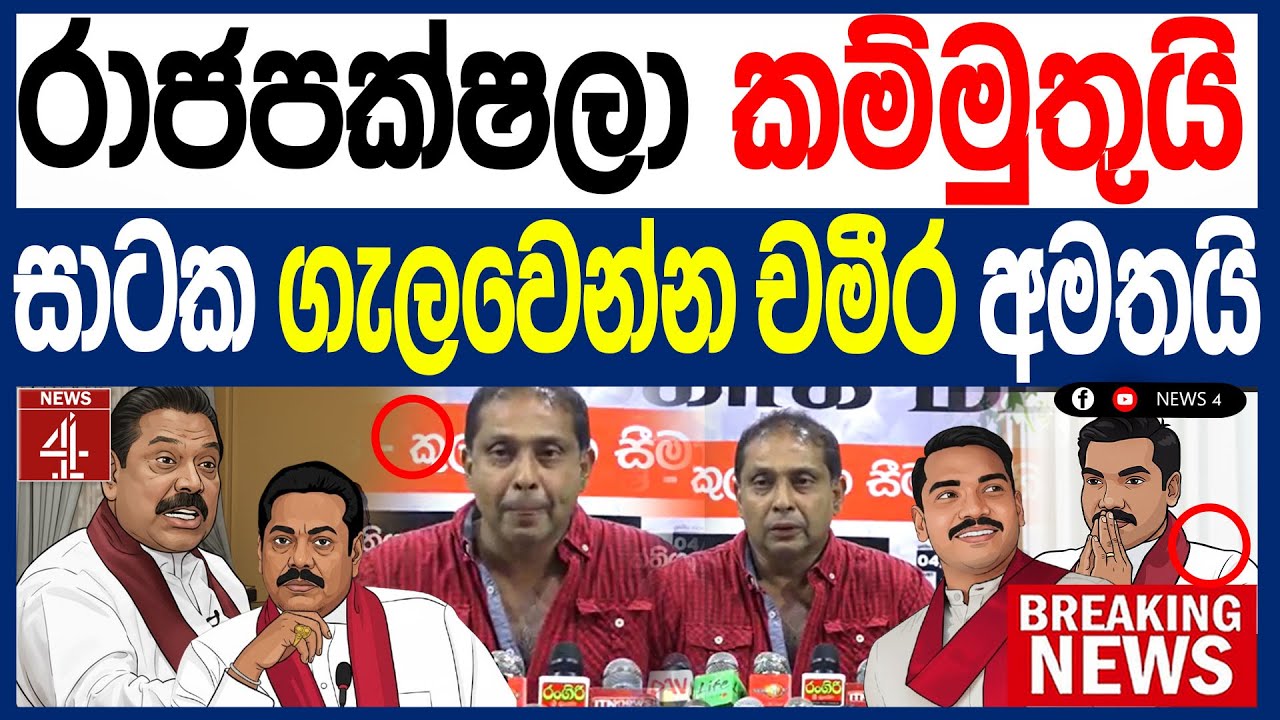 රාජපක්ෂලා කම්මුතුයි සාටක ගැලවෙන්න චමීර අමතයි | NEWS4
