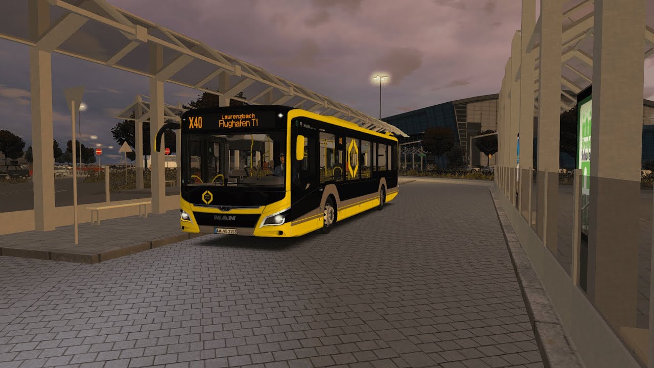 [OMSI 2] Ahlheim & Laurenzbach Updated | Line X40 Ahlheim Hauptbahnhof - Flughafen Terminal T1