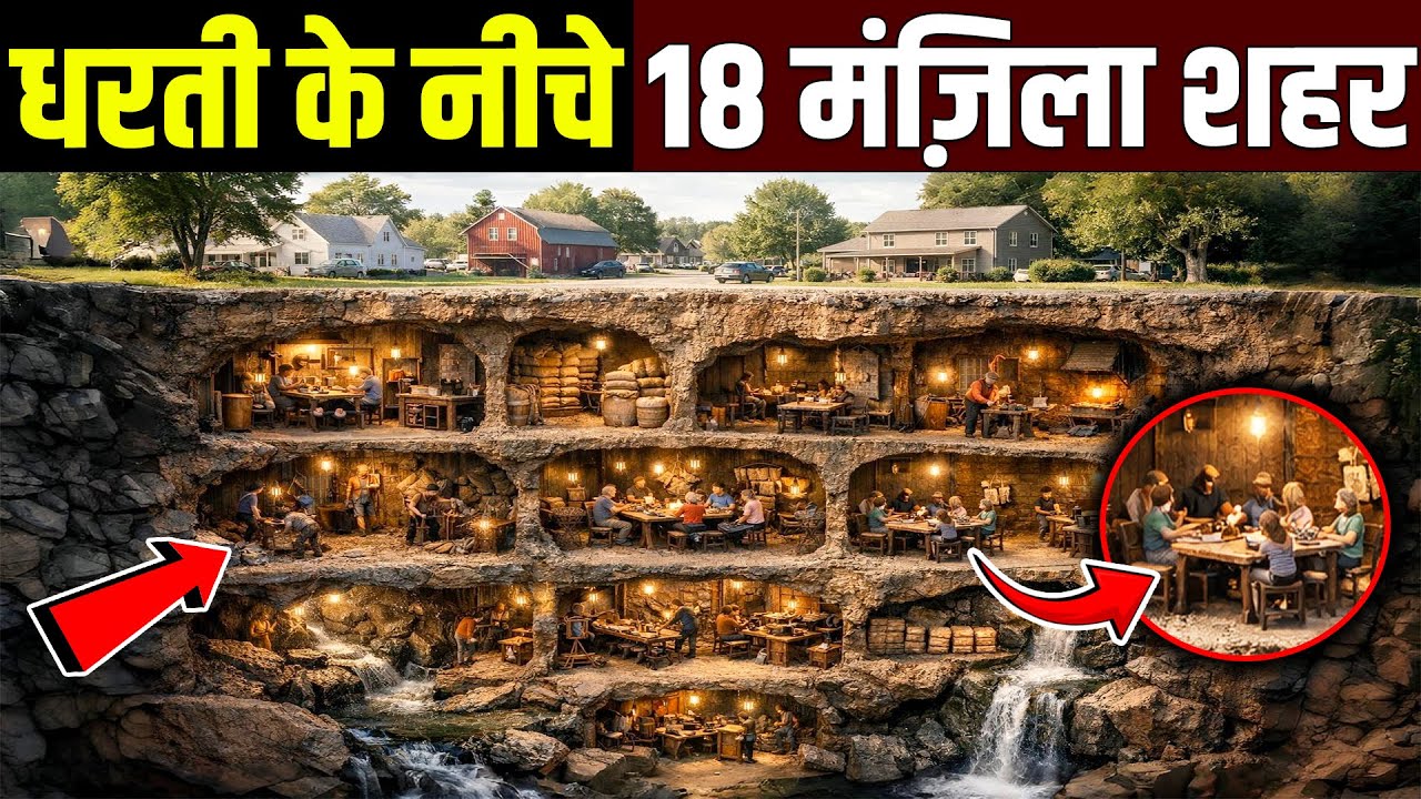 धरती के नीचे 18 मंज़िला शहर | 20,000 लोग सालों तक कैसे जिंदा रहे? Derinkuyu का खौफनाक सच