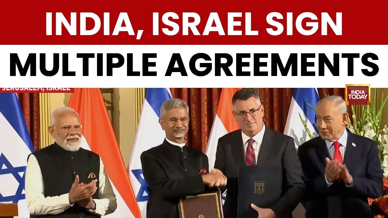 Israel, India Sign Pacts On AI, Cyber Security, Agriculture & UPI-Massav Payment Link | India Today