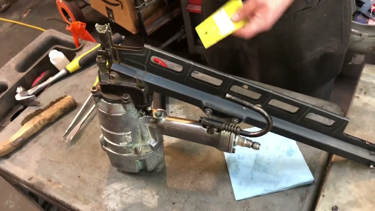 Hitachi Metabo NR83 cambio de polita del gatillo