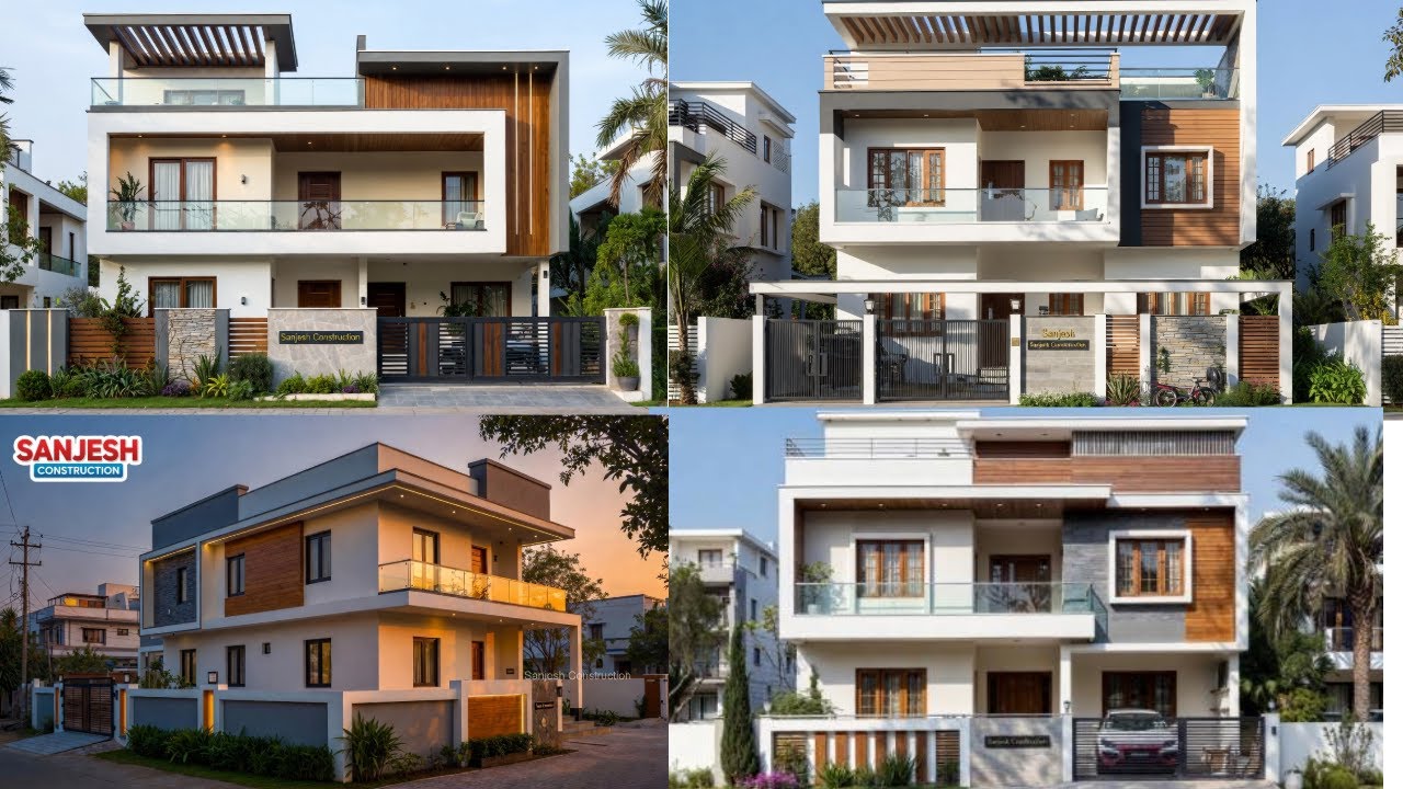 Luxury Duplex House Elevation Designs | Contemporary Home Exteriors – Part 5