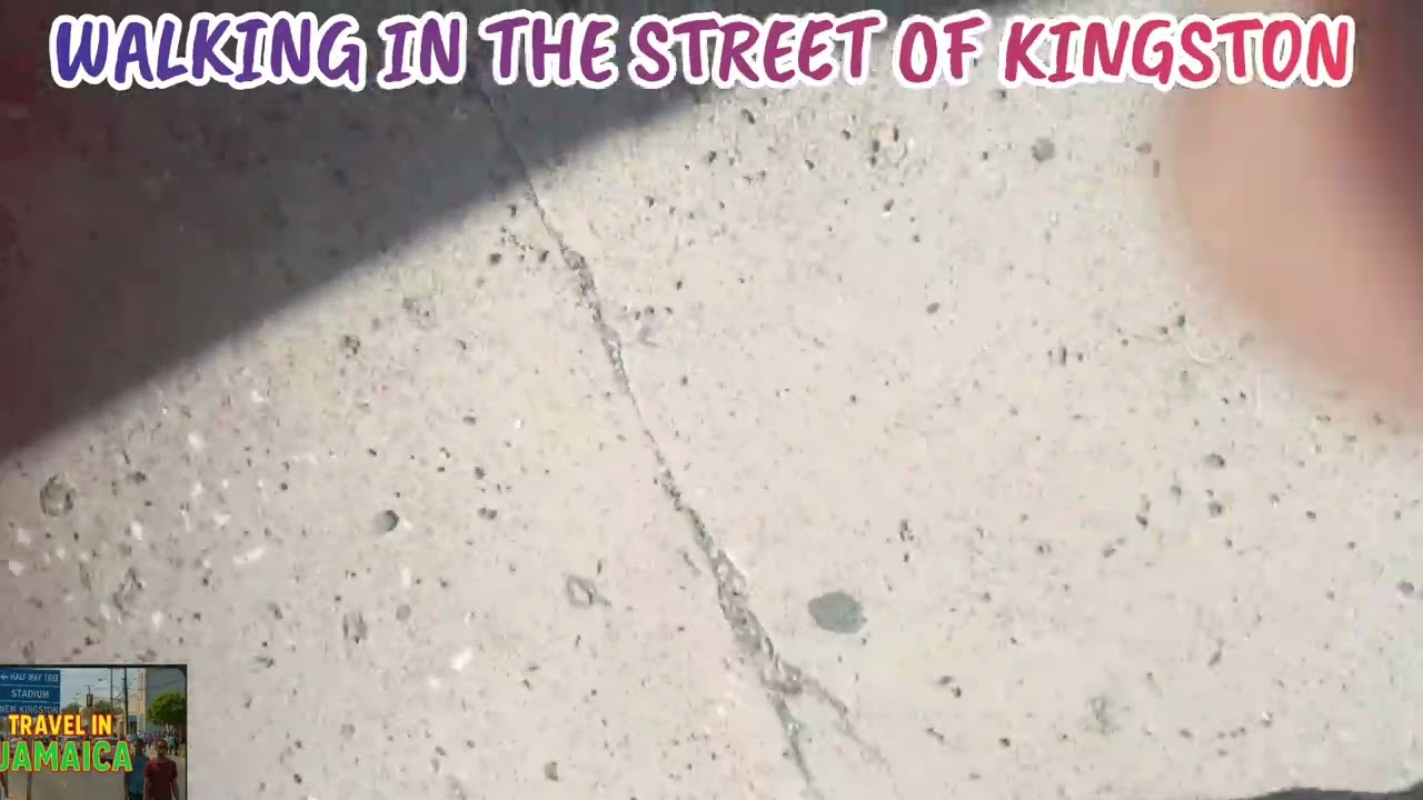 Walking Through Downtown Kingston In The Hot Son