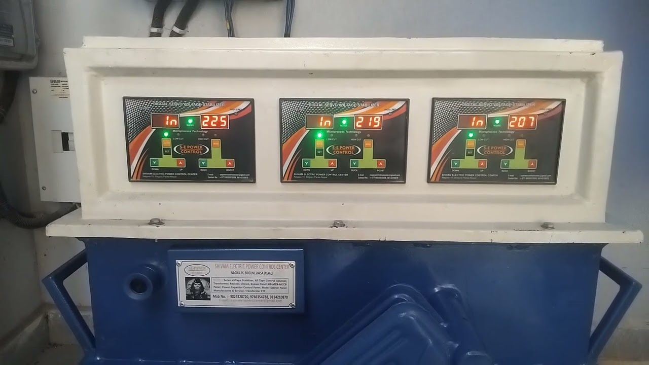 Servo voltage stabilizer ⚡️ kva. 30 birgunj Parsa Nepal mobile:-9844268330 9821126077 