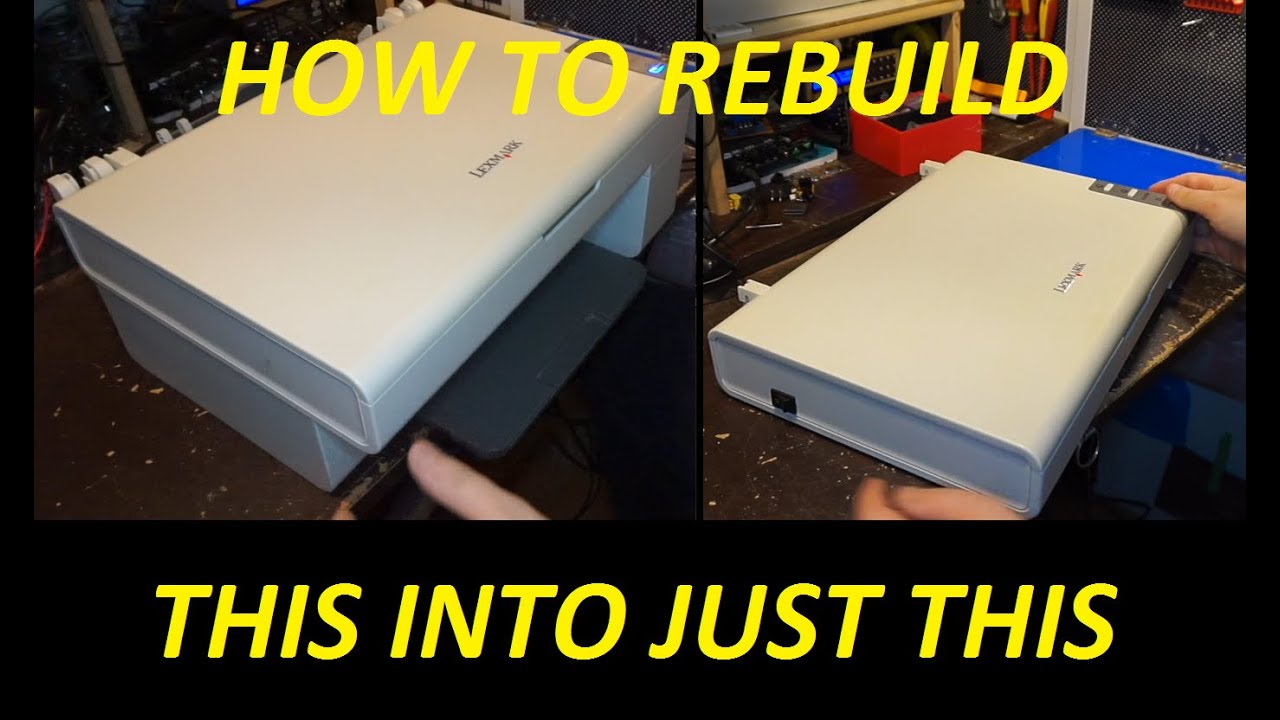HOW TO TAKE THE SCANNER FROM A PRINTER WITH THE BIULD IN  SCANNER