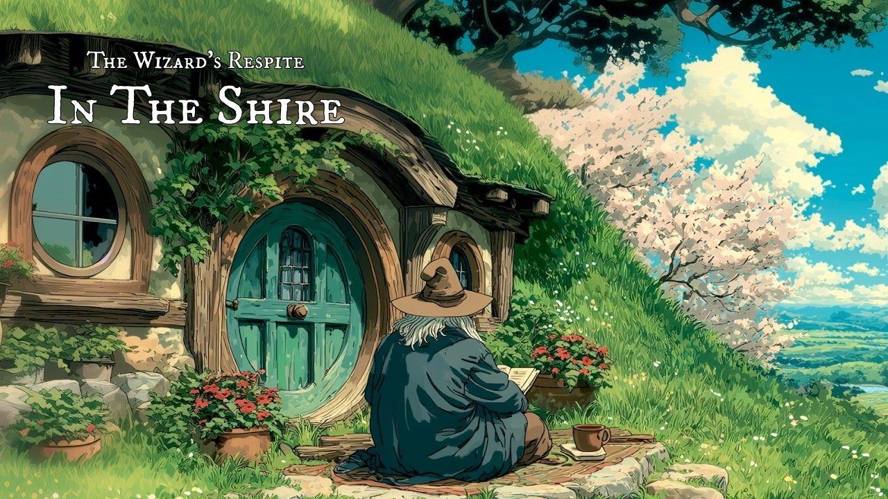 Peaceful Medieval Fantasy Music for Reading | The Wizard's Respite in the Shire