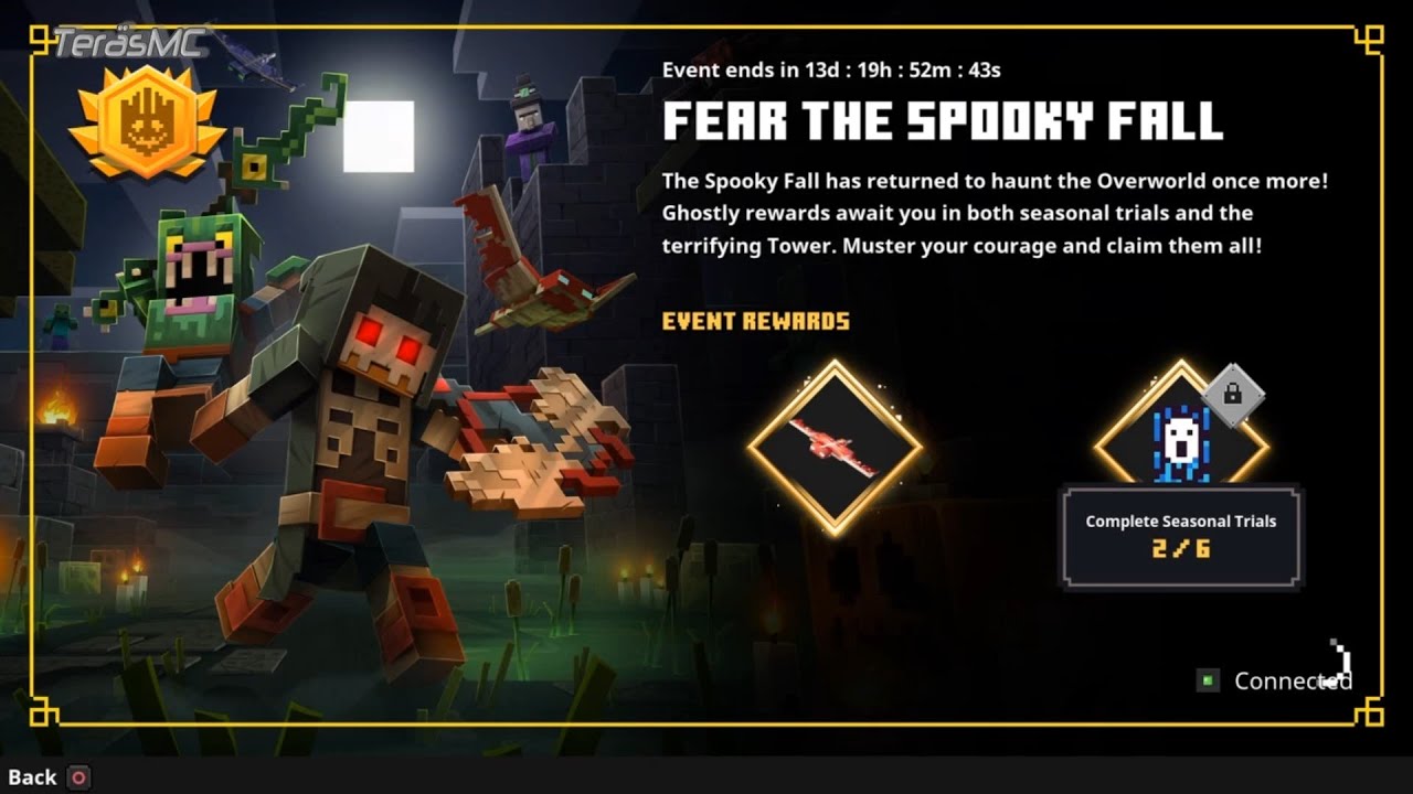 Minecraft Dungeons Spooky Fall Event 2022 #3 The Tower Reward Phantom Familiar Pet
