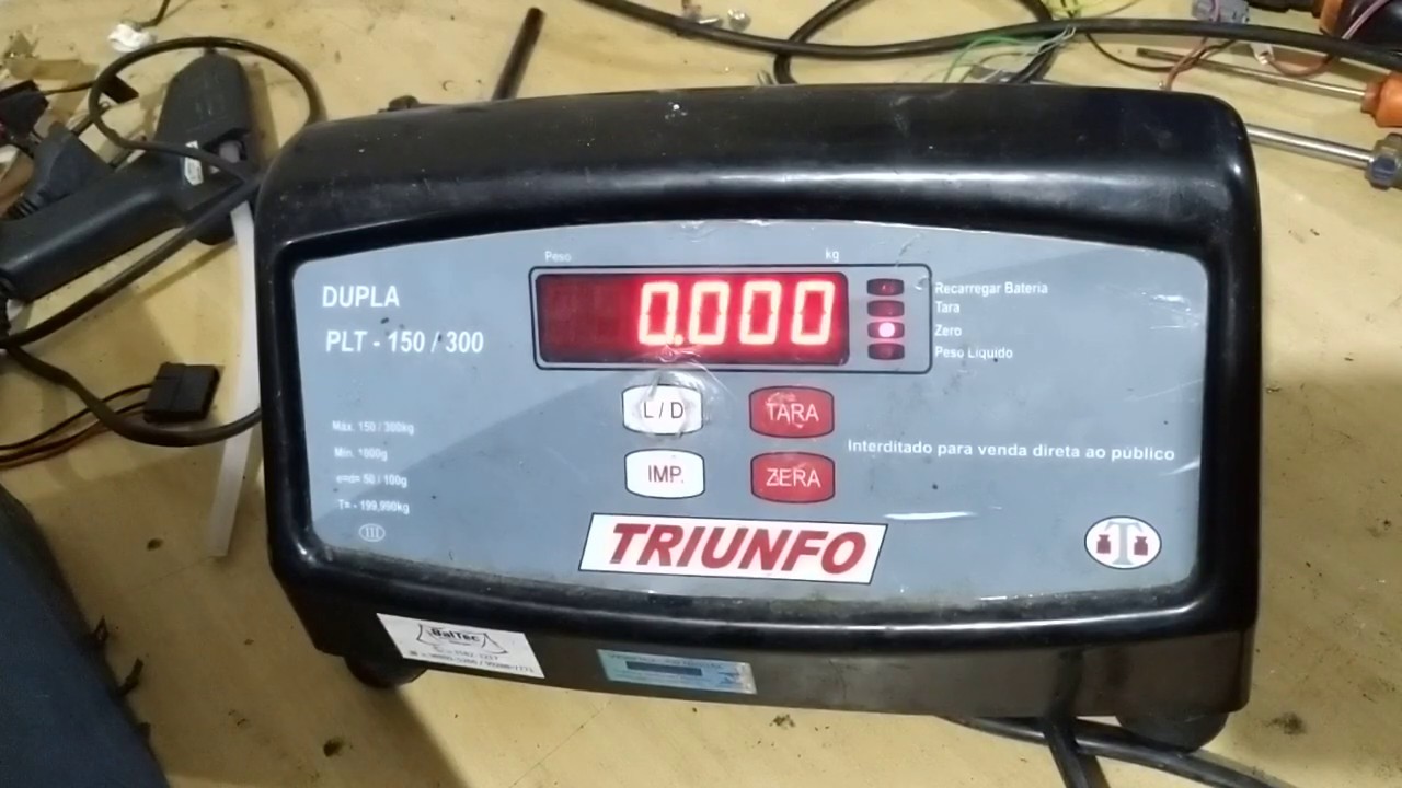 Calibração Balança Triunfo PST-150/300