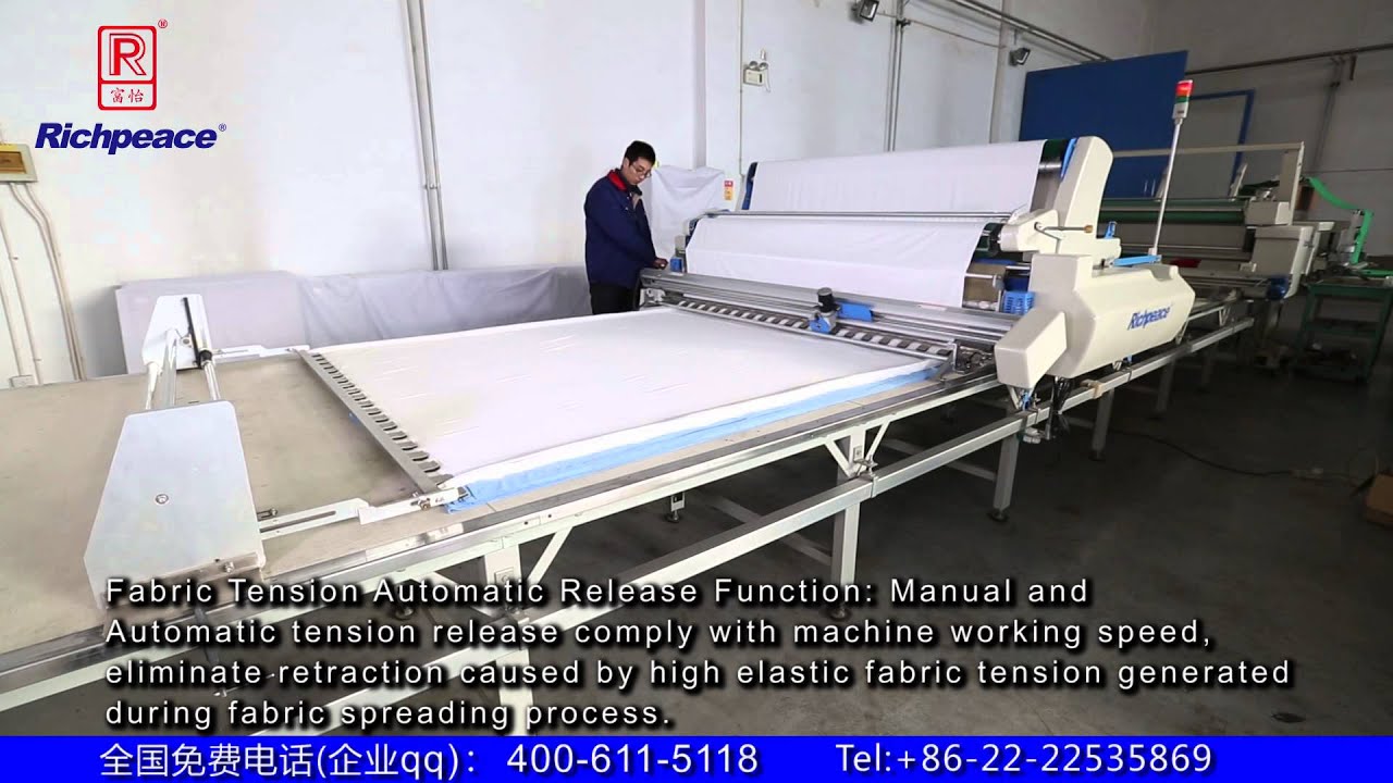 Quick and Clean! Fabric-spreading job with Richpeace Spreading Machine