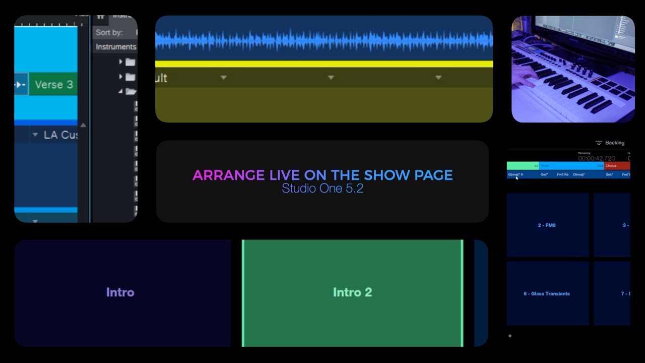 Studio One 5.2: Аранжировка в режиме реального времени на странице шоу