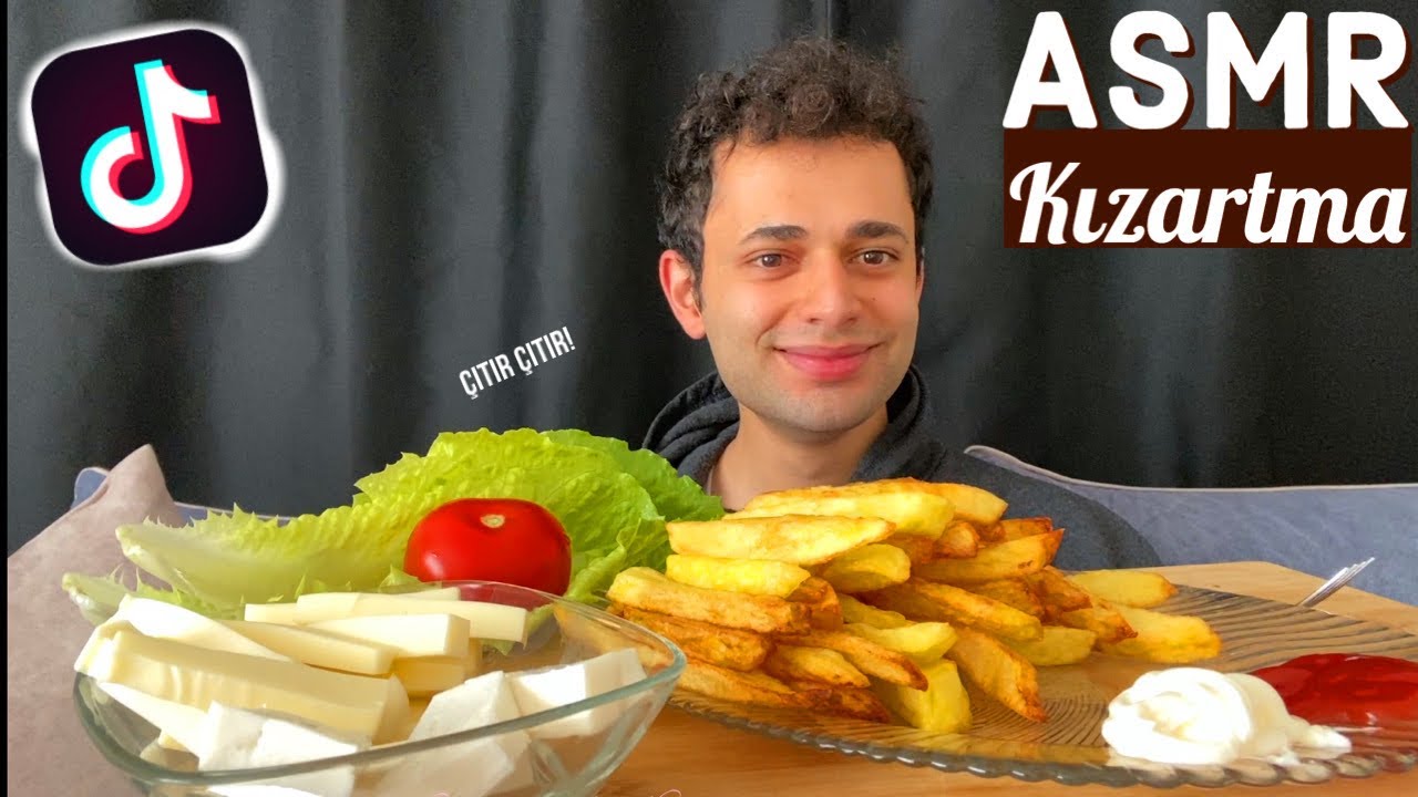 GERİZEKALI TİKTOKÇULAR PATATES KIZARTMASI ASMR MUKBANG | YEMEK ASMR | TÜRKÇE ASMR | EATİNG SOUNDS