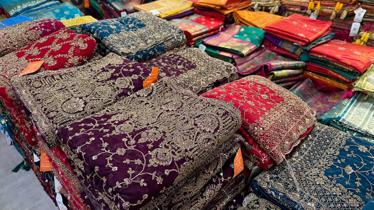 199 से हैवी साड़ी | Surat Saree Wholesale Market | Saree Manufacturer in Surat