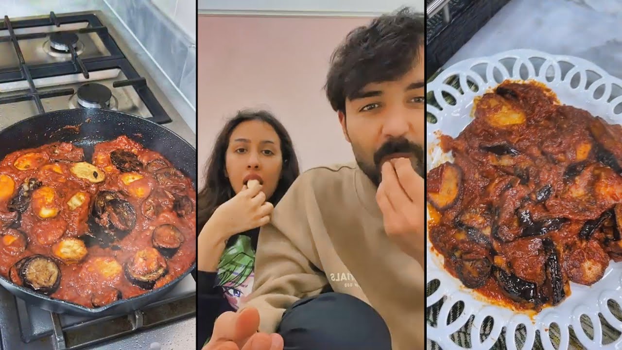 عقيل الرئيسي يطبخ الفطور حميسة باذنجان ويسوي تحدي الترند مع فرح الهادي❤️