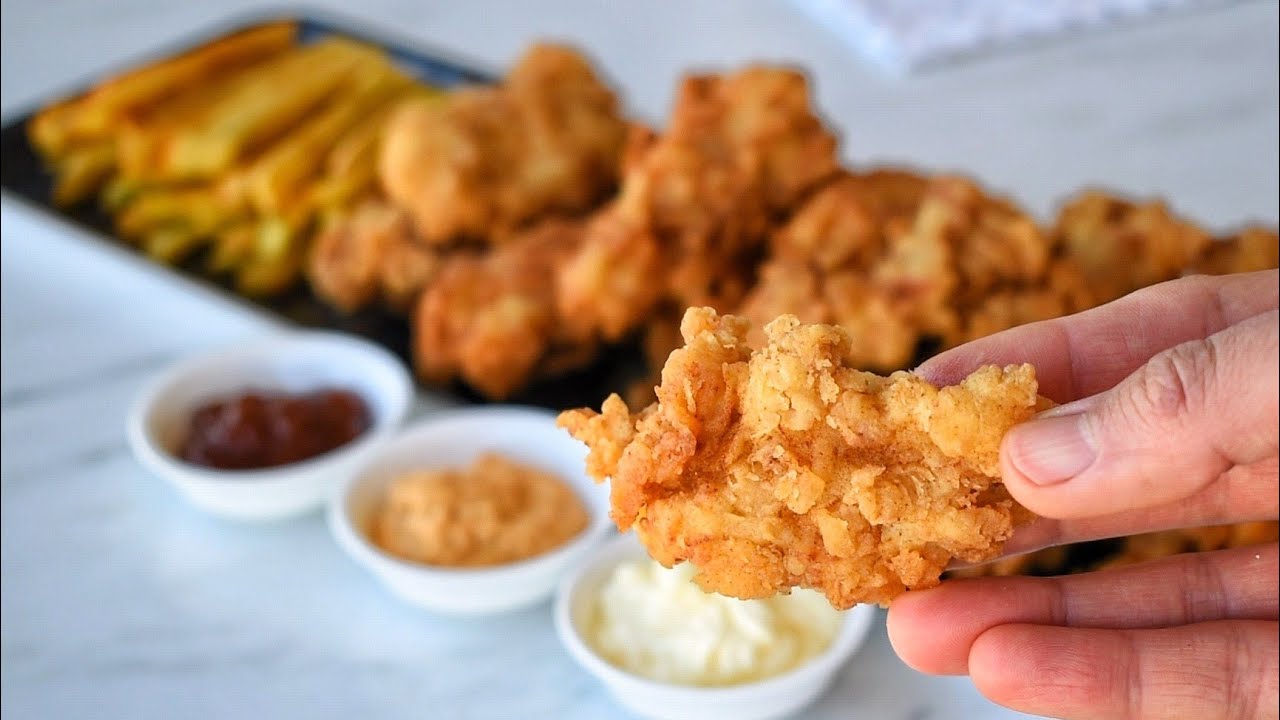 KFC ve  POPEYES DIŞARDA YEMEYE SON❗ EVDE DAHA AZ MALİYET İLE DAHA LEZZETLİ ÇITIR TAVUK TARİFİ☝️
