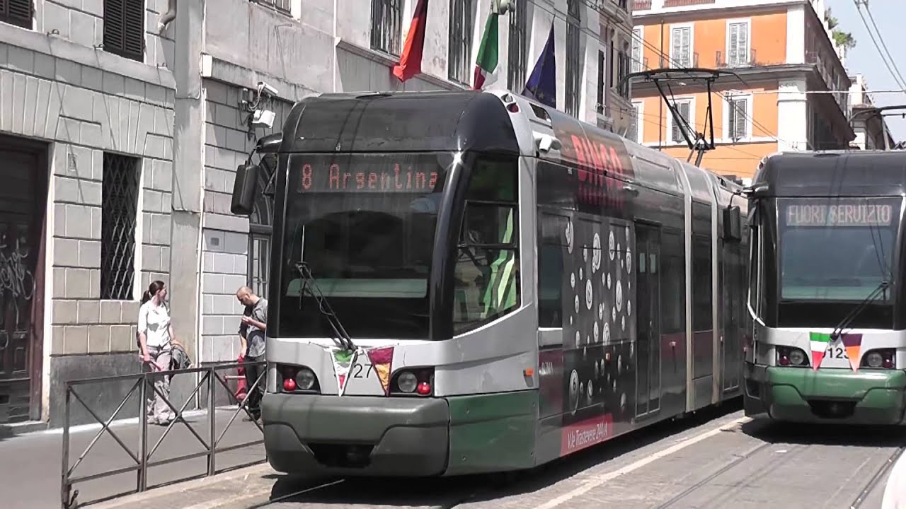 Trams in Rome / Roma Italy April 2011