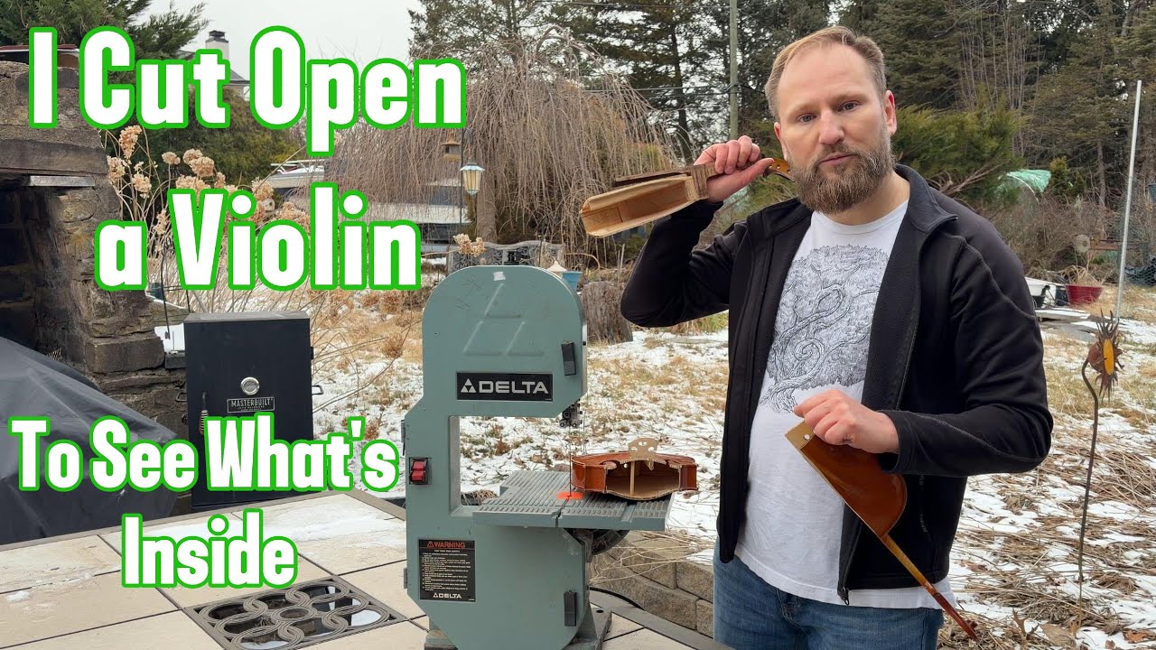 I cut open a violin to see what it looks like inside