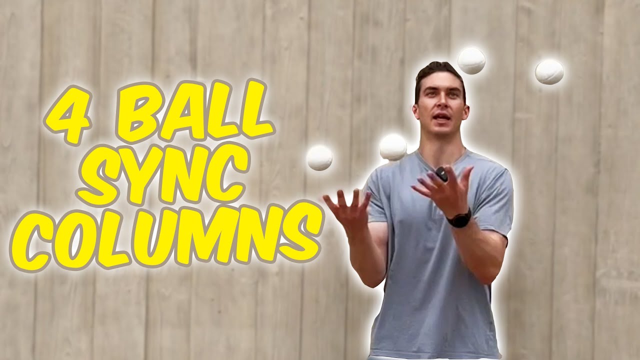 How to Juggle Separate Synchronised Columns | 4 Ball Juggling Tutorial