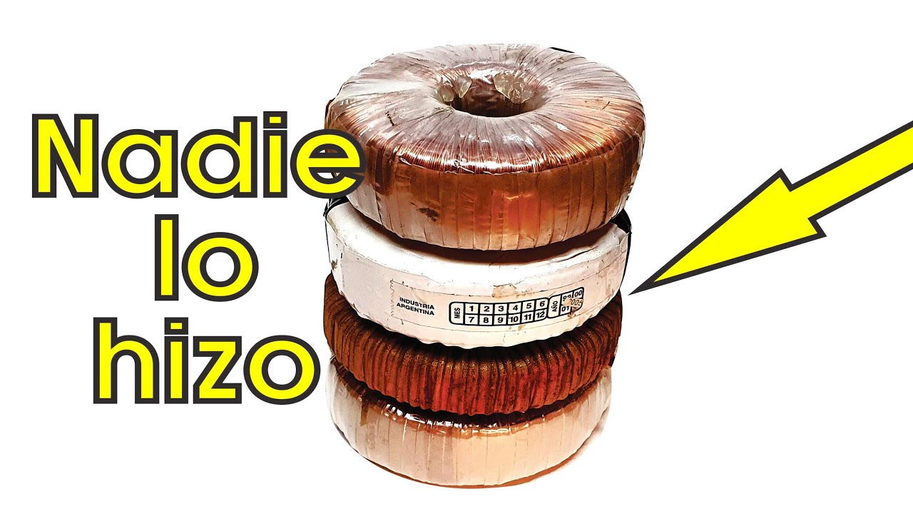 TORTA TOROIDAL CON TRANSFORMADORES TOROIDALES NADIE LO HIZO  Recalibrando