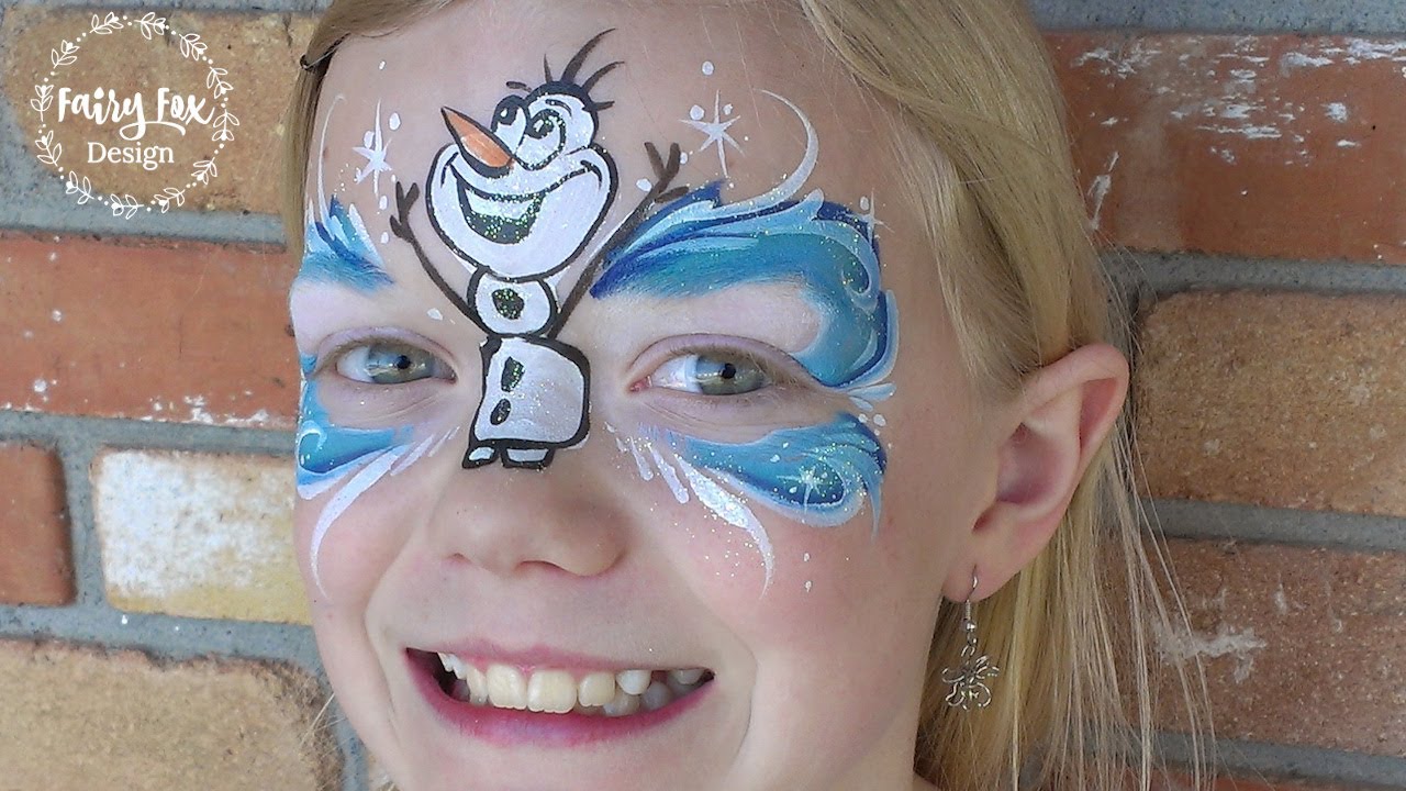 Frozen Face Paint: Olaf Mask